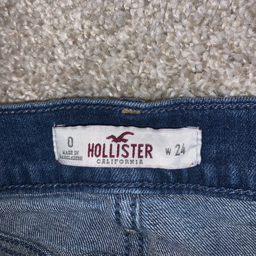 Hollister Dark Blue Jean shorts size 24 / 0 - Picture 7 of 10